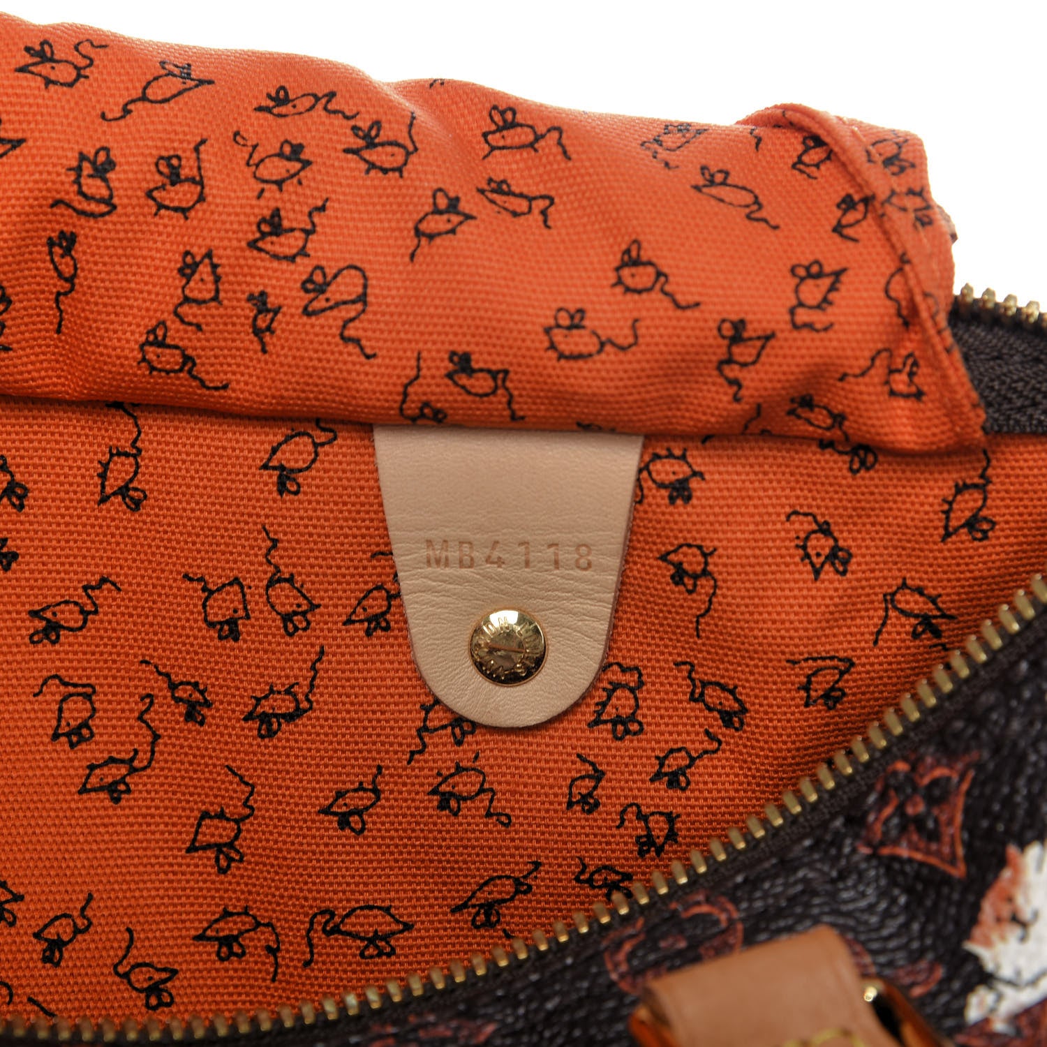 Louis Vuitton Catogram Speedy Bandouliere 30 Marron 6 of 12