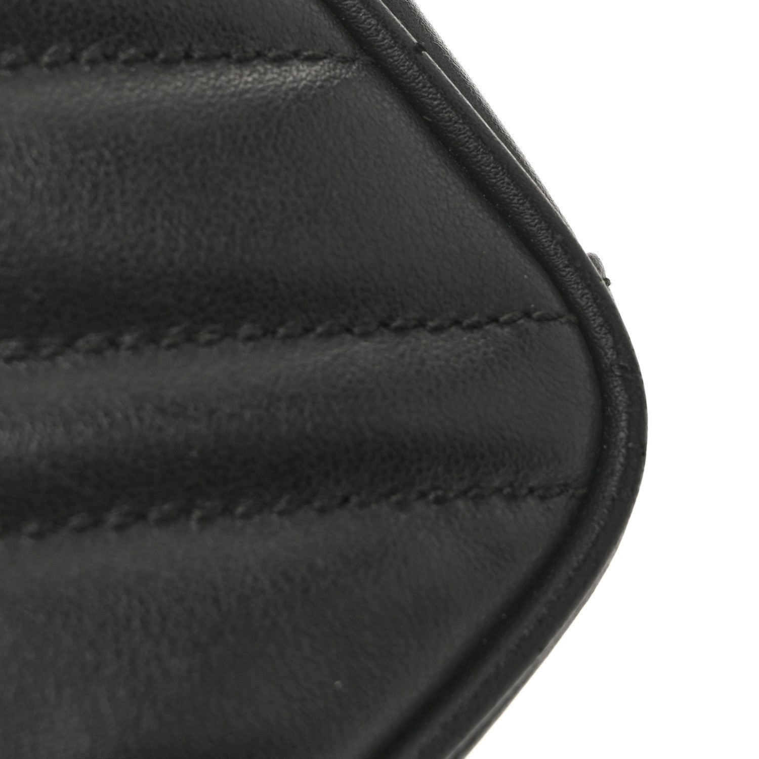 Gucci Calfskin Matelasse Mini GG Marmont Crossbody Bag Black 13 of 14