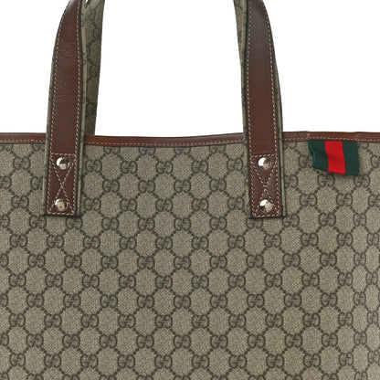 Gucci GG Plus Monogram Medium Signature Web Loop Tote Brown 8 of 10