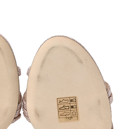 Jimmy Choo Crystal Thaia 100 Sandal 37.5 Ballet Pink 9 of 11