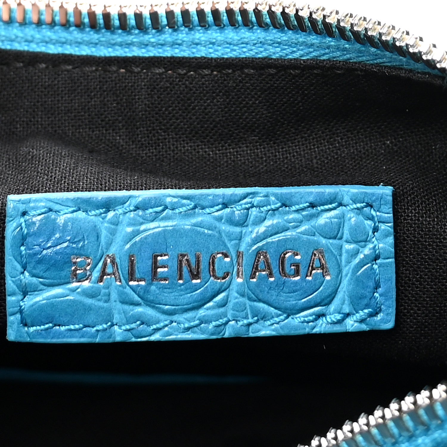 Balenciaga Agneau Arena Le Cagole Shoulder Bag XS Turquoise