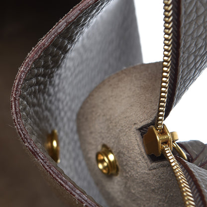 Celine Bullhide Calfskin Small Ring Bag Souris 8 of 15