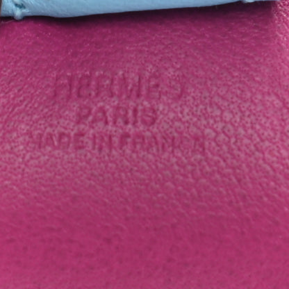 Hermes Milo Lambskin Grigri Rodeo Horse Bag Charm PM Rose Pourpre Cornaline Celeste 4 of 4