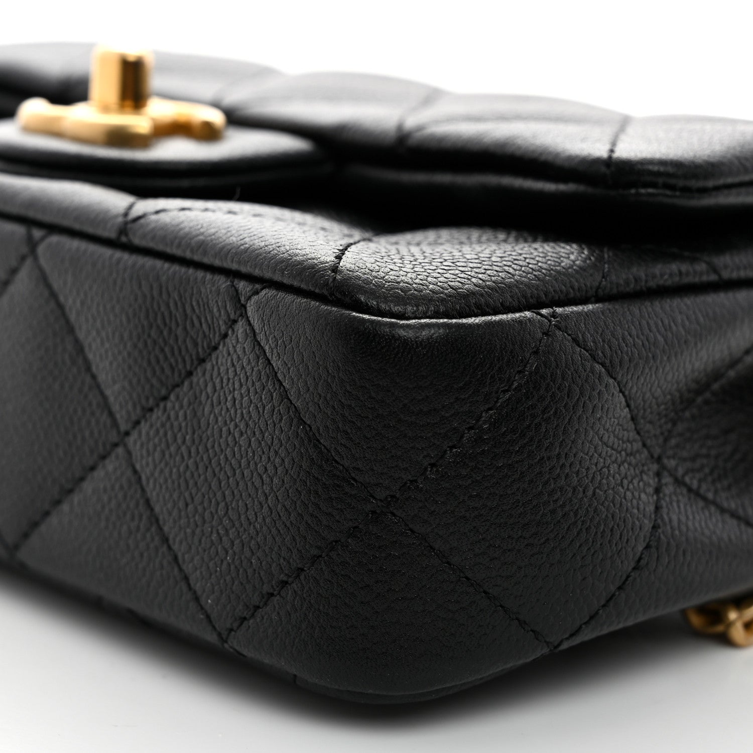 Chanel Caviar Quilted Mini Sweetheart Rectangular Flap Black 10 of 10