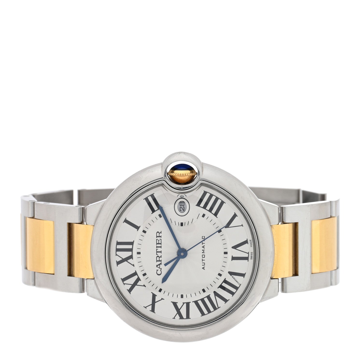 Cartier Stainless Steel 18K Yellow Gold 42mm Ballon Bleu De Cartier Automatic Watch 2 of 4