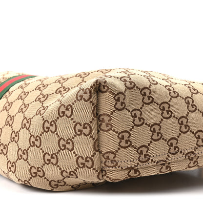 Gucci GG Monogram Web Large Giglio Tote Beige Brown 10 of 10