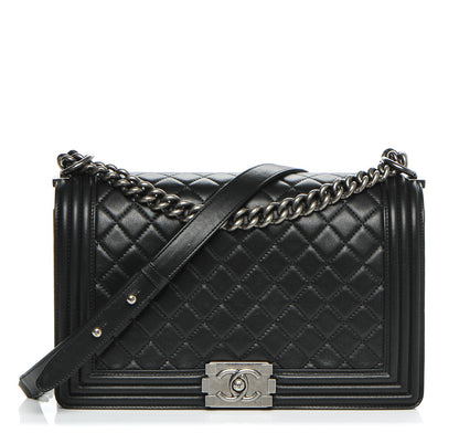 Chanel Calfskin Quilted New Medium Boy Flap Black 1 of 7