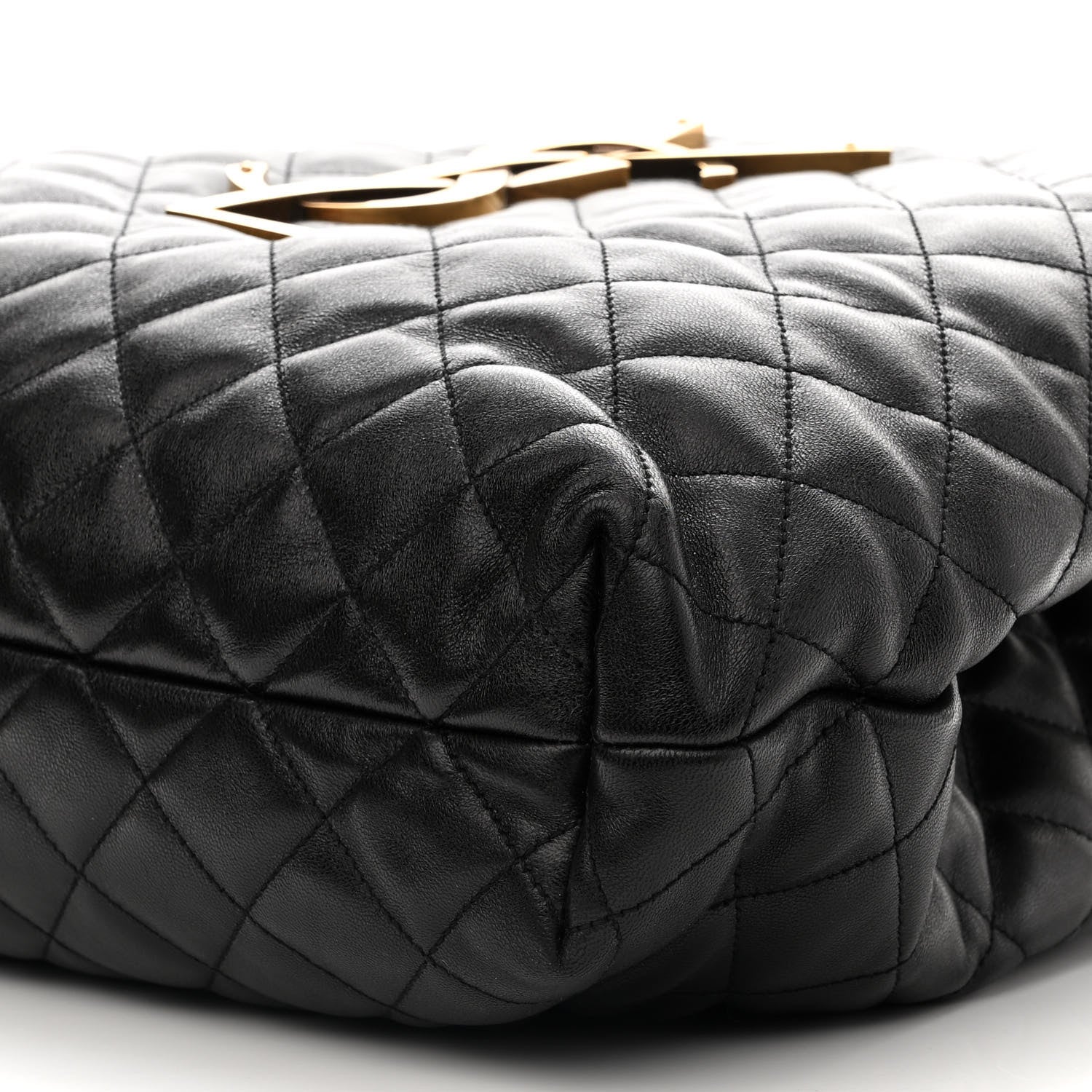 Saint Laurent Lambskin Quilted Maxi Icare Shopping Tote Black 13 of 14