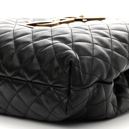 Saint Laurent Lambskin Quilted Maxi Icare Shopping Tote Black 13 of 14