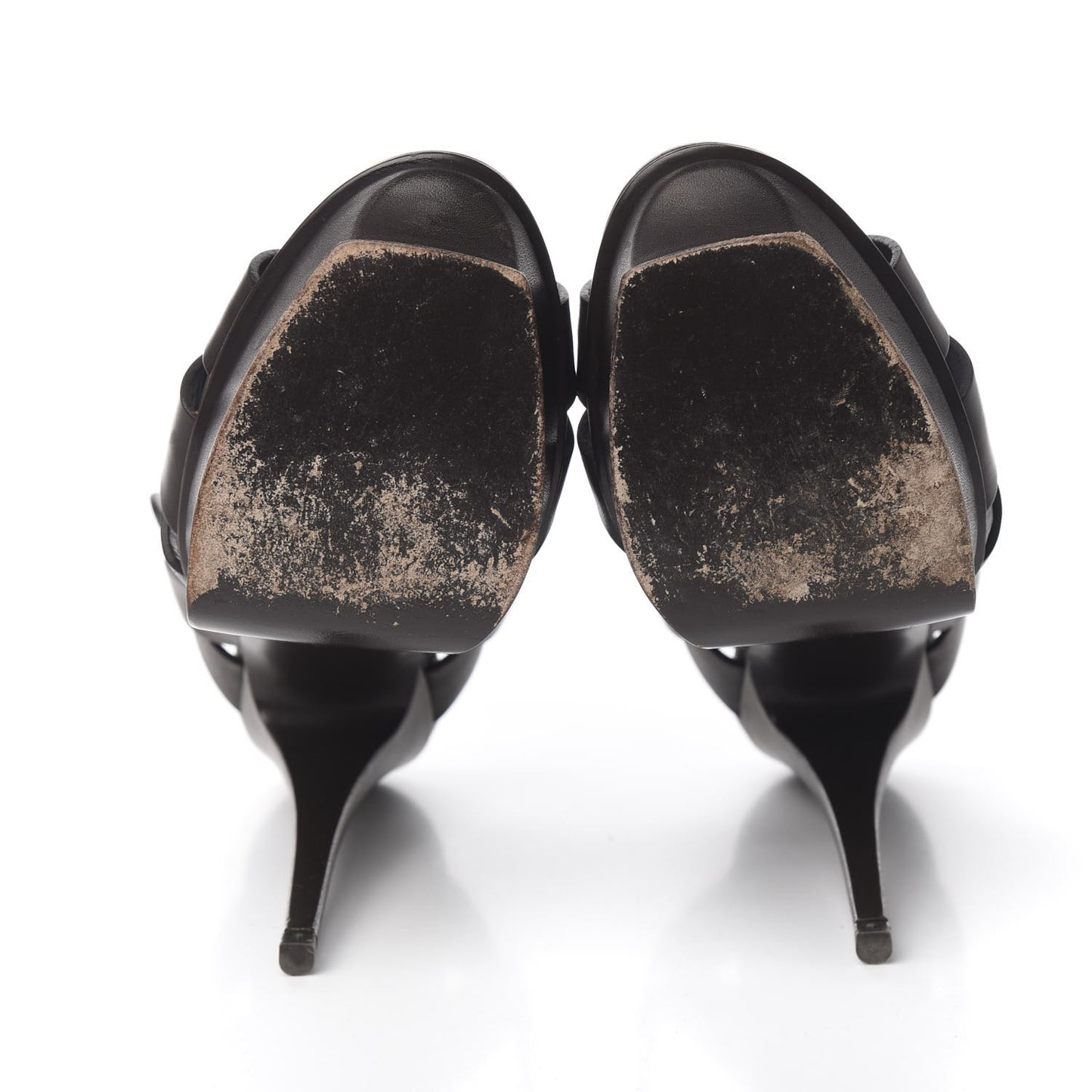 Calfskin Tribute 105 Platform Sandals 40.5 Dark Brown
