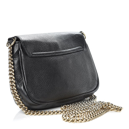 Gucci Pebbled Calfskin Small Soho Flap Crossbody Black 3 of 10
