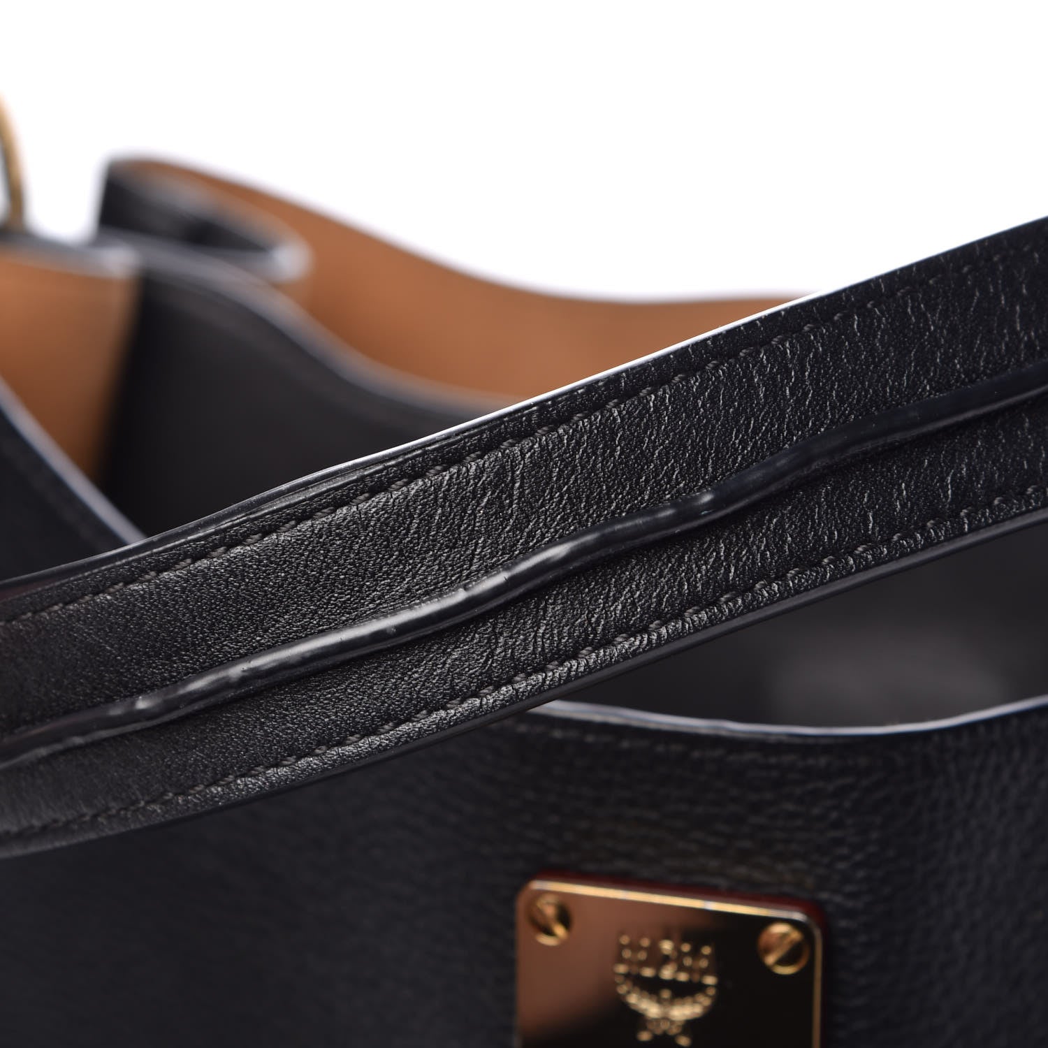 MCM Grained Calfskin Large Milla Hobo Black 11 of 14