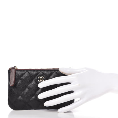 Chanel Caviar Quilted Small Cosmetic Case Black 2 of 11