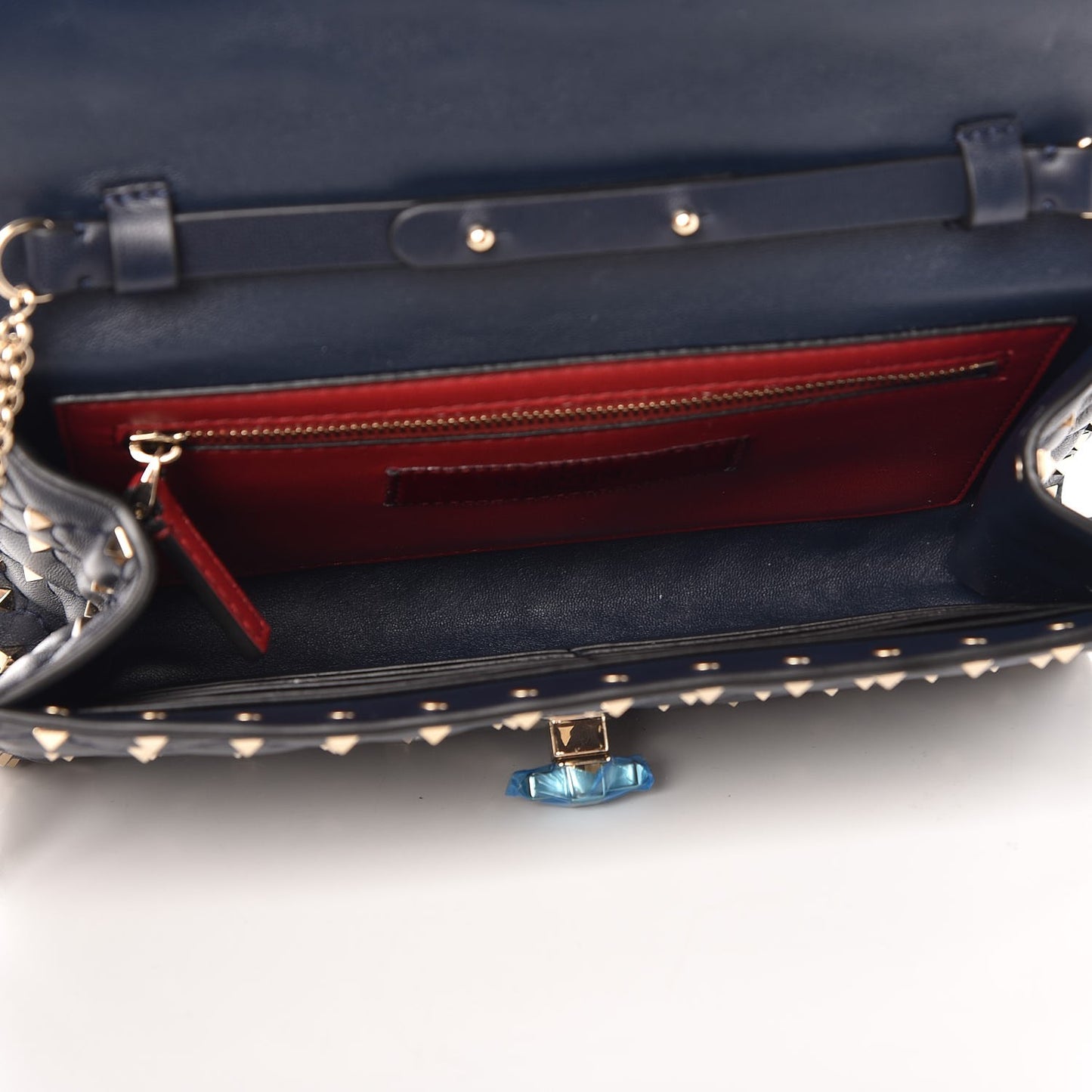 Nappa Rockstud Spike Wallet on Chain Marine