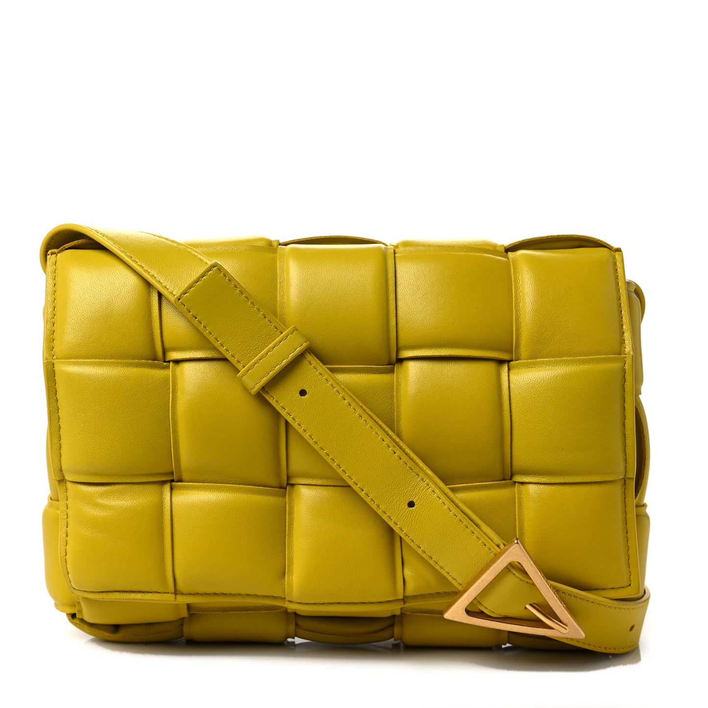 Nappa Maxi Intreccio Padded Cassette Crossbody Bag