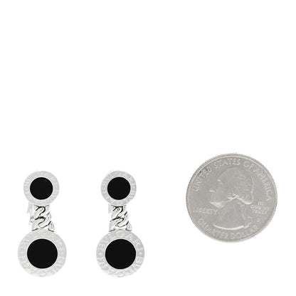 Bulgari 18K White Gold Black Onyx BVLGARI BVLGARI Drop Earrings 2 of 5