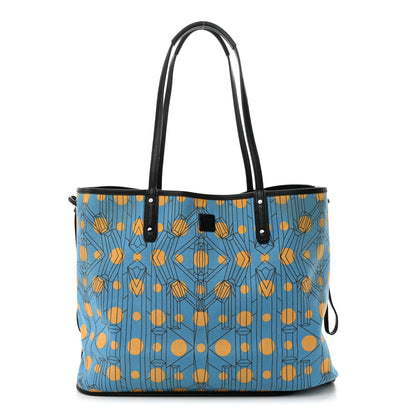 MCM Visetos Large Reversible Shopper Tote Black 4 of 19