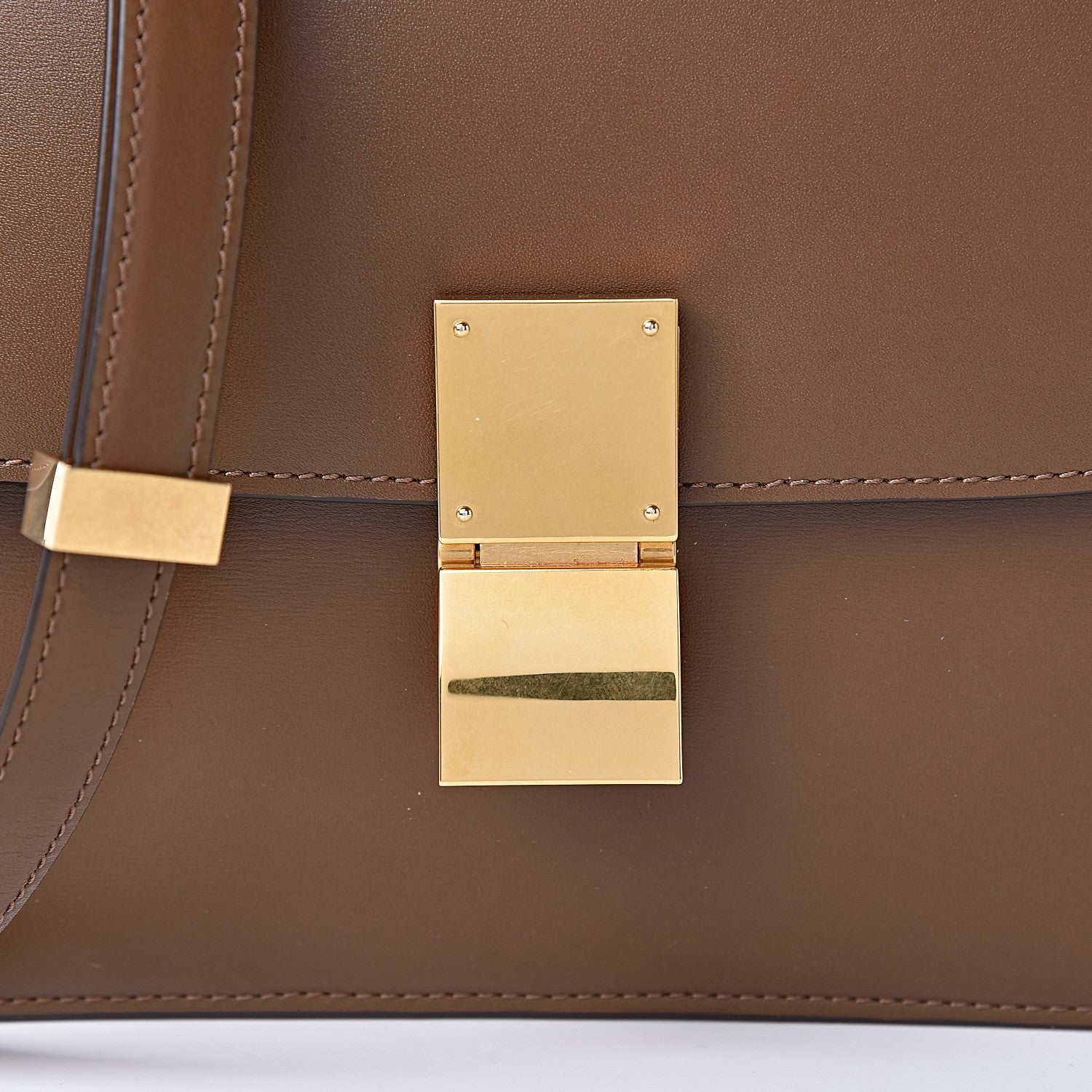 Celine Box Calfskin Medium Classic Box Flap Bag Camel 11 of 12