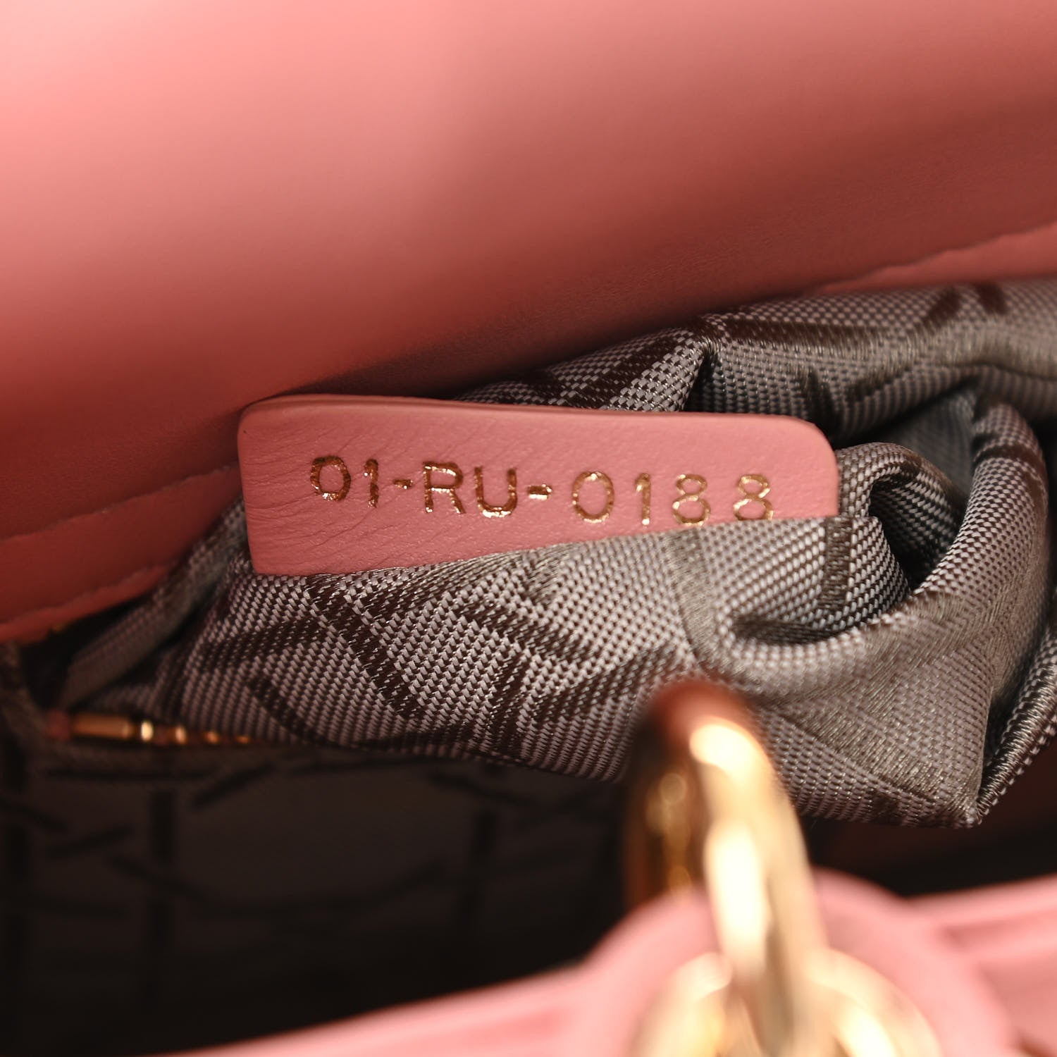 Christian Dior Lambskin Cannage Small Lucky Badges My Lady Dior Pink 7 of 12