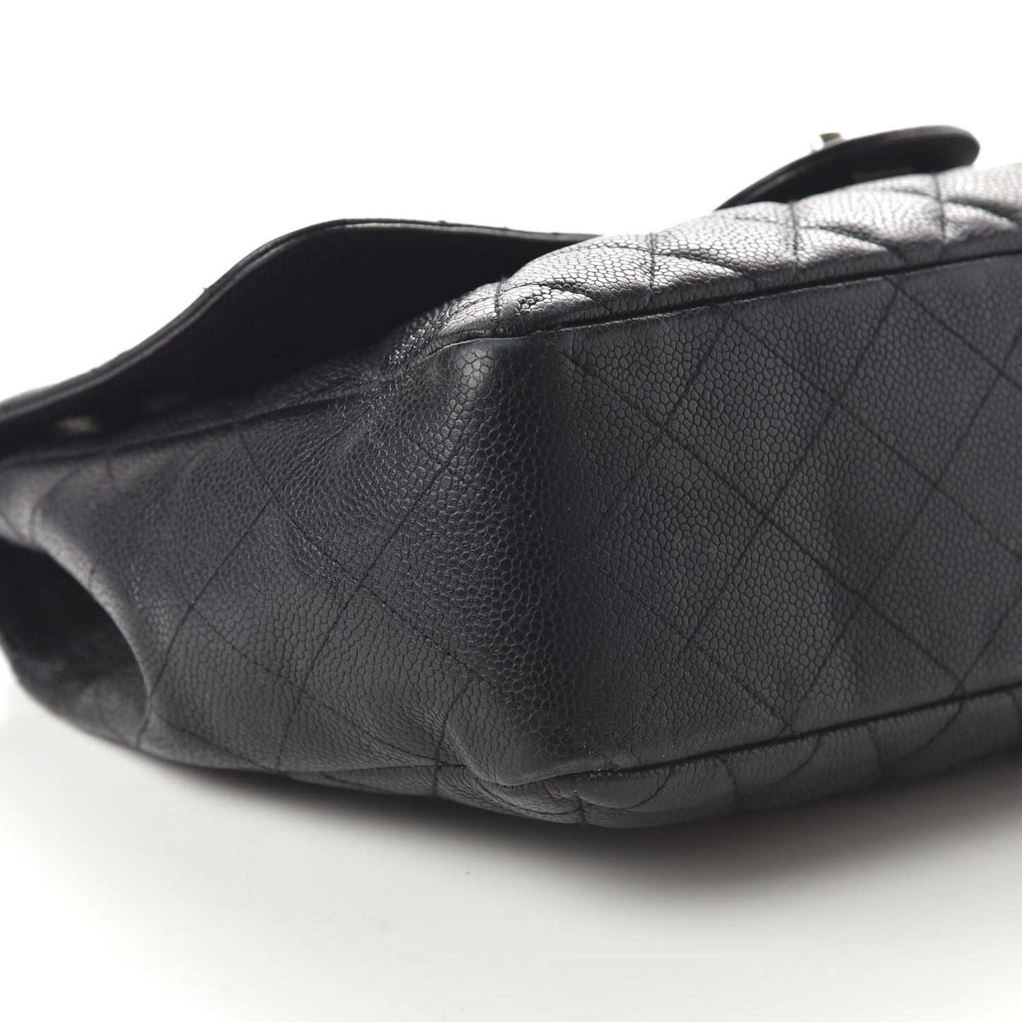 Caviar Quilted Jumbo Single Flap Black