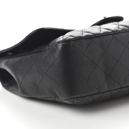 Chanel Caviar Quilted Jumbo Single Flap Black 6 of 10