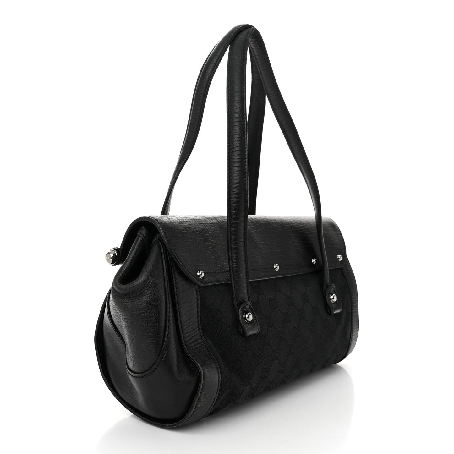 Monogram Bamboo Bullet Bag Black