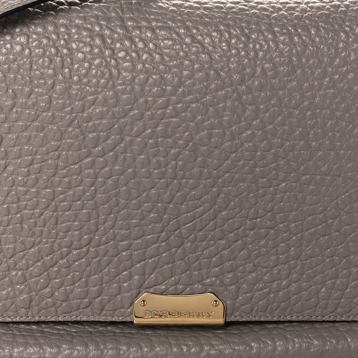 Signature Grain Medium Mildenhall Crossbody Bag Pale Grey