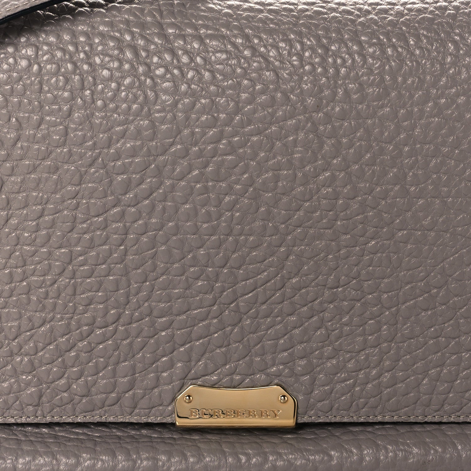 Burberry Signature Grain Medium Mildenhall Crossbody Bag Pale Grey 11 of 11