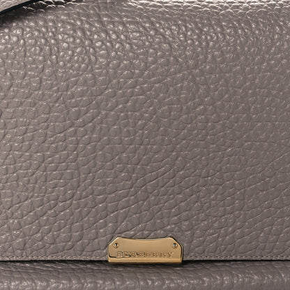 Burberry Signature Grain Medium Mildenhall Crossbody Bag Pale Grey 11 of 11