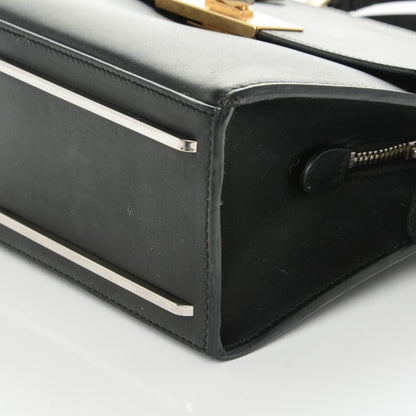 Balenciaga Calfskin Le Dix Cartable S Bag Black 20 of 27