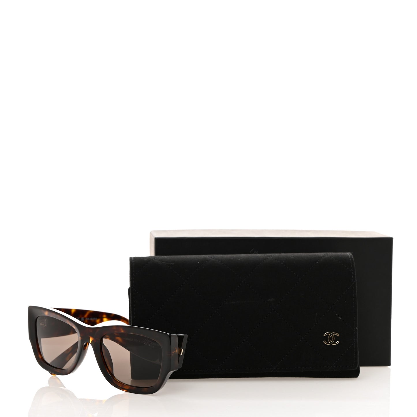Acetate Rectangle Sunglasses 5507-A Tortoise