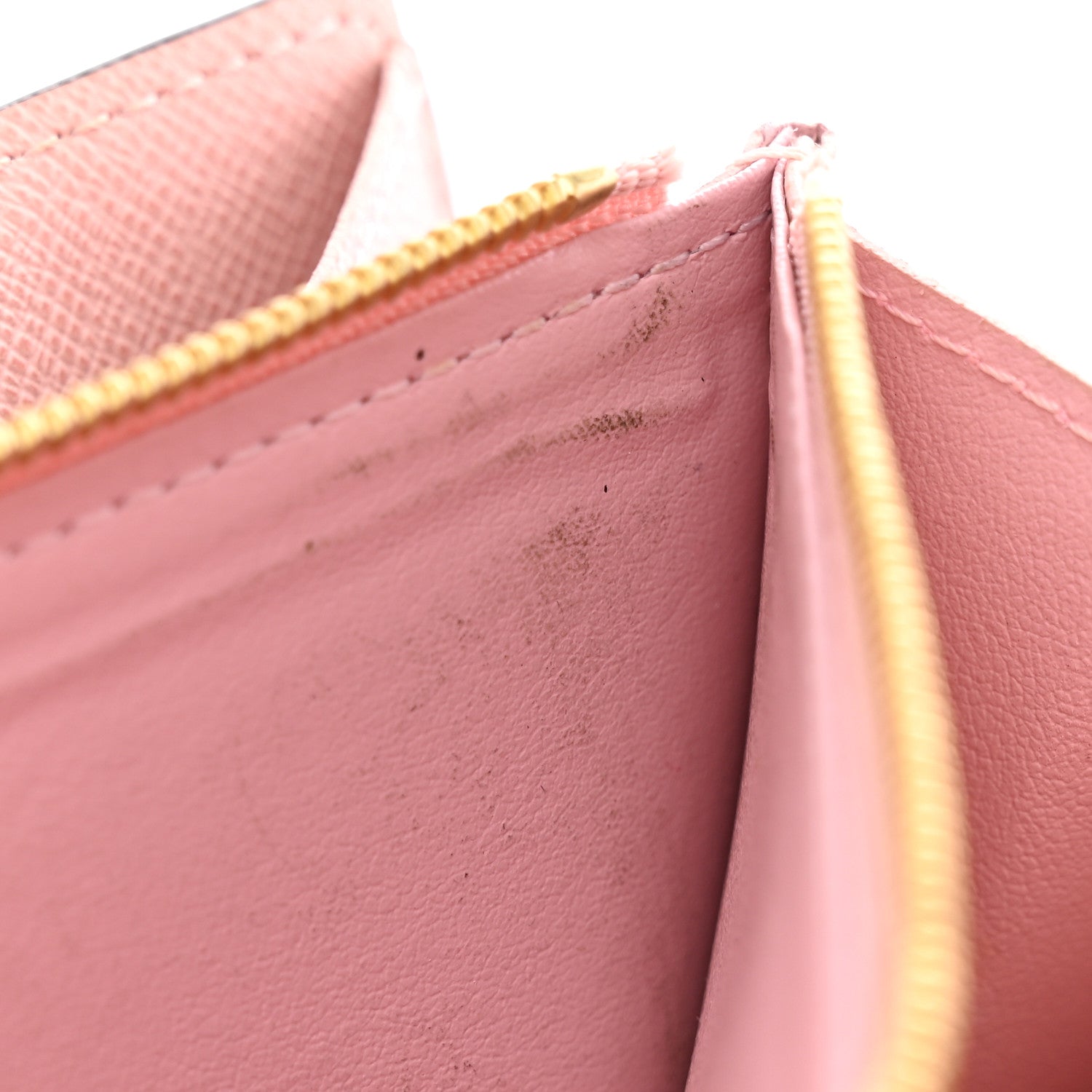 Louis Vuitton Damier Ebene Sarah Wallet NM Rose Ballerine 8 of 8