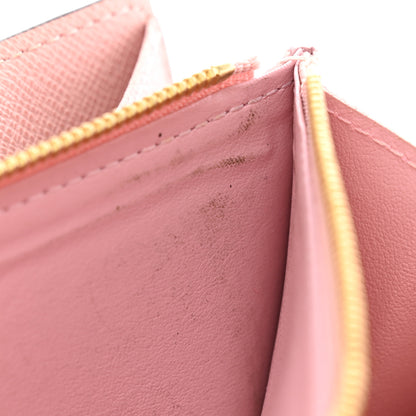 Louis Vuitton Damier Ebene Sarah Wallet NM Rose Ballerine 8 of 8
