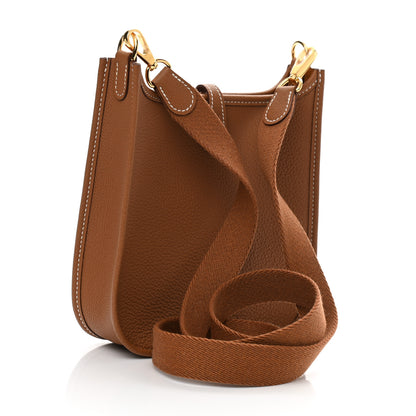 Hermes Taurillon Clemence Evelyne TPM Gold 3 of 10