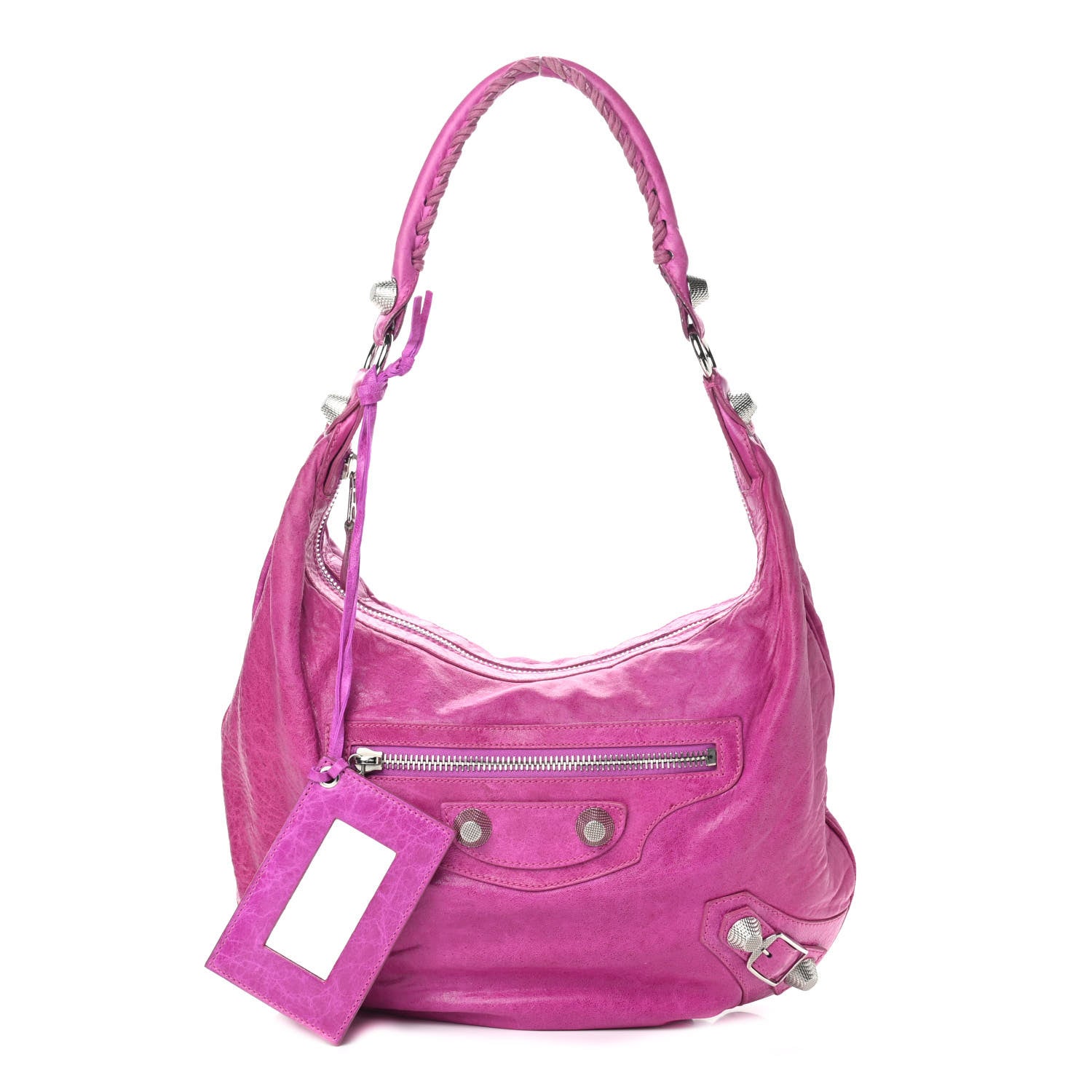 Balenciaga Agneau Giant 21 Silver Hardware Hobo Magenta 1 of 12