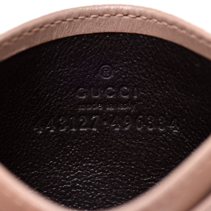 Gucci Calfskin Matelasse GG Marmont Card Holder Porcelain Rose 6 of 11