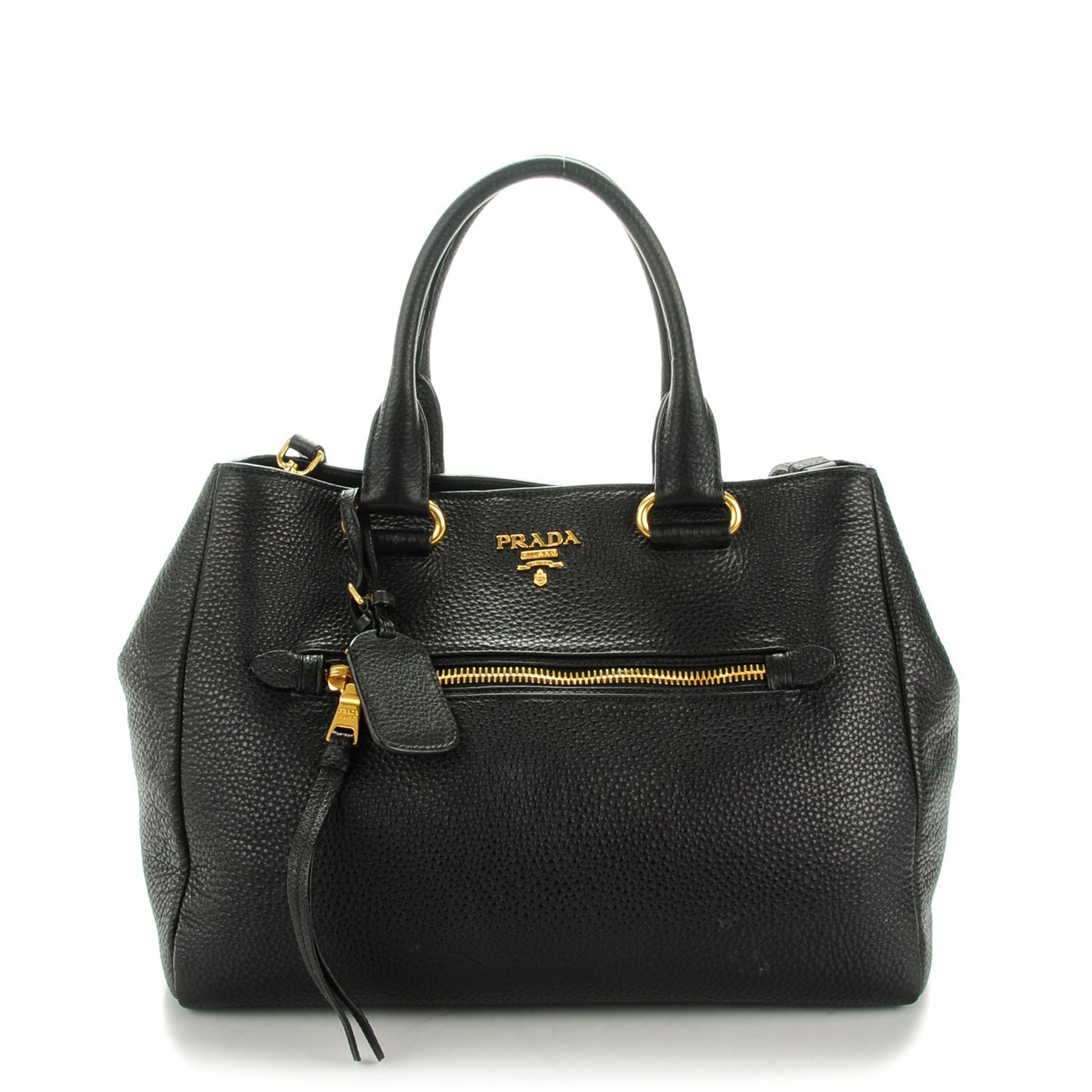 Vitello Daino Tote Nero Black