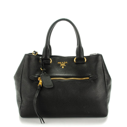 Prada Vitello Daino Tote Nero Black 1 of 8