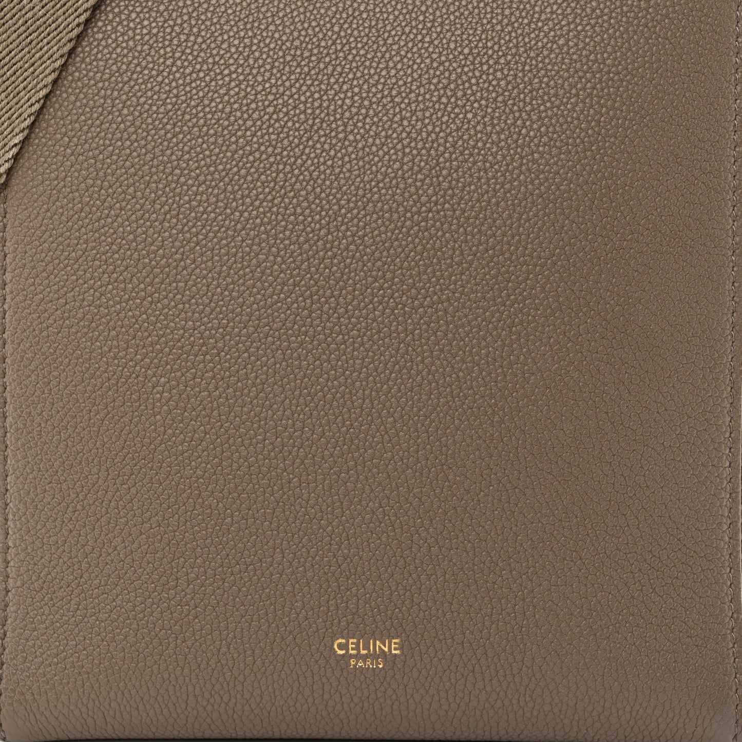 Soft Grained Calfskin Small Sangle Bucket Bag Taupe