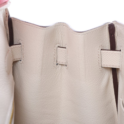 Hermes Epsom Horseshoe Birkin 30 Rose Azalee Craie 19 of 34