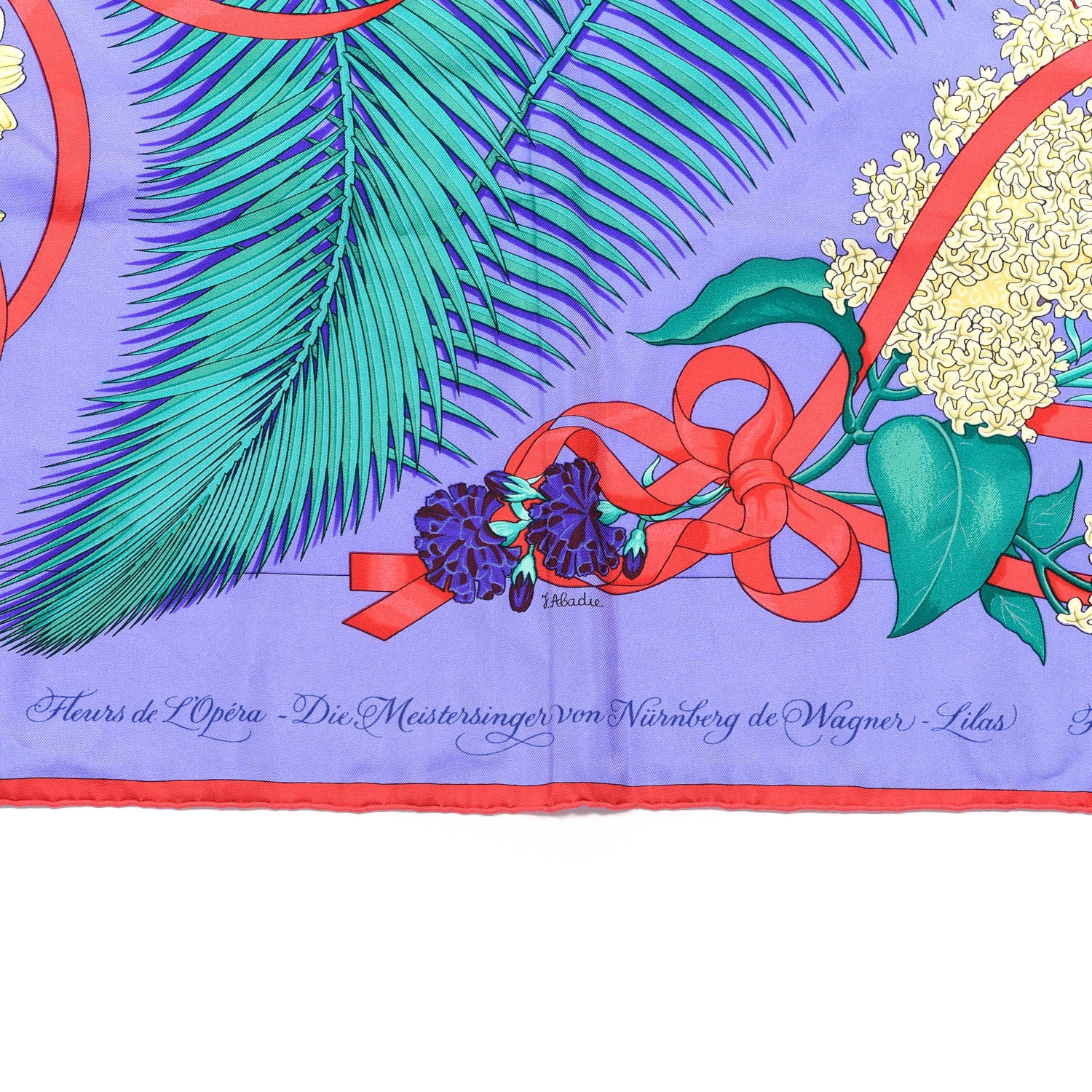 Hermes Silk Fleurs De L'Opera Scarf 90 3 of 4