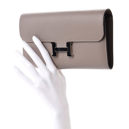 Hermes Epsom Constance Long Wallet Gris Asphalte 5 of 16
