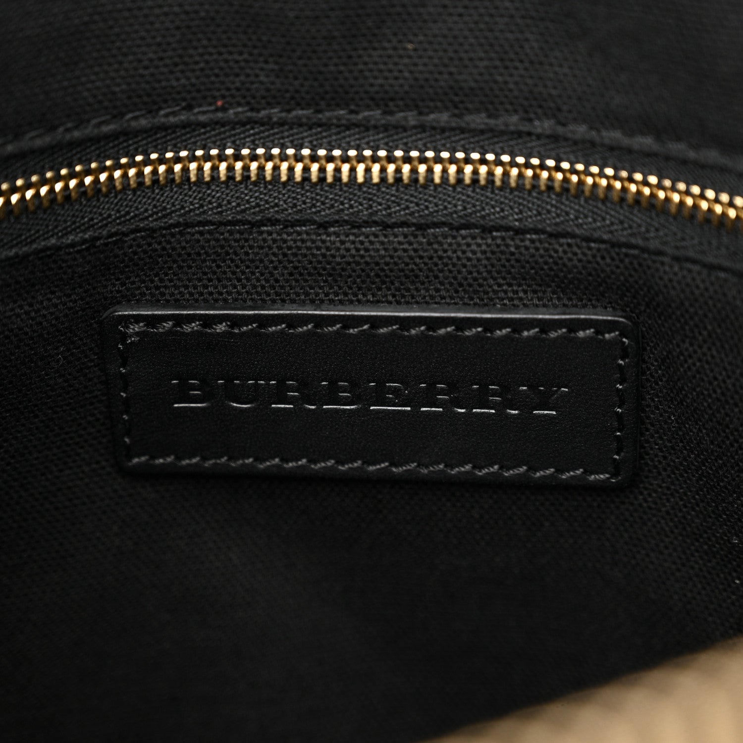 Burberry Bridle Calfskin House Check Small Orchard Bowling Bag Black 8 of 19