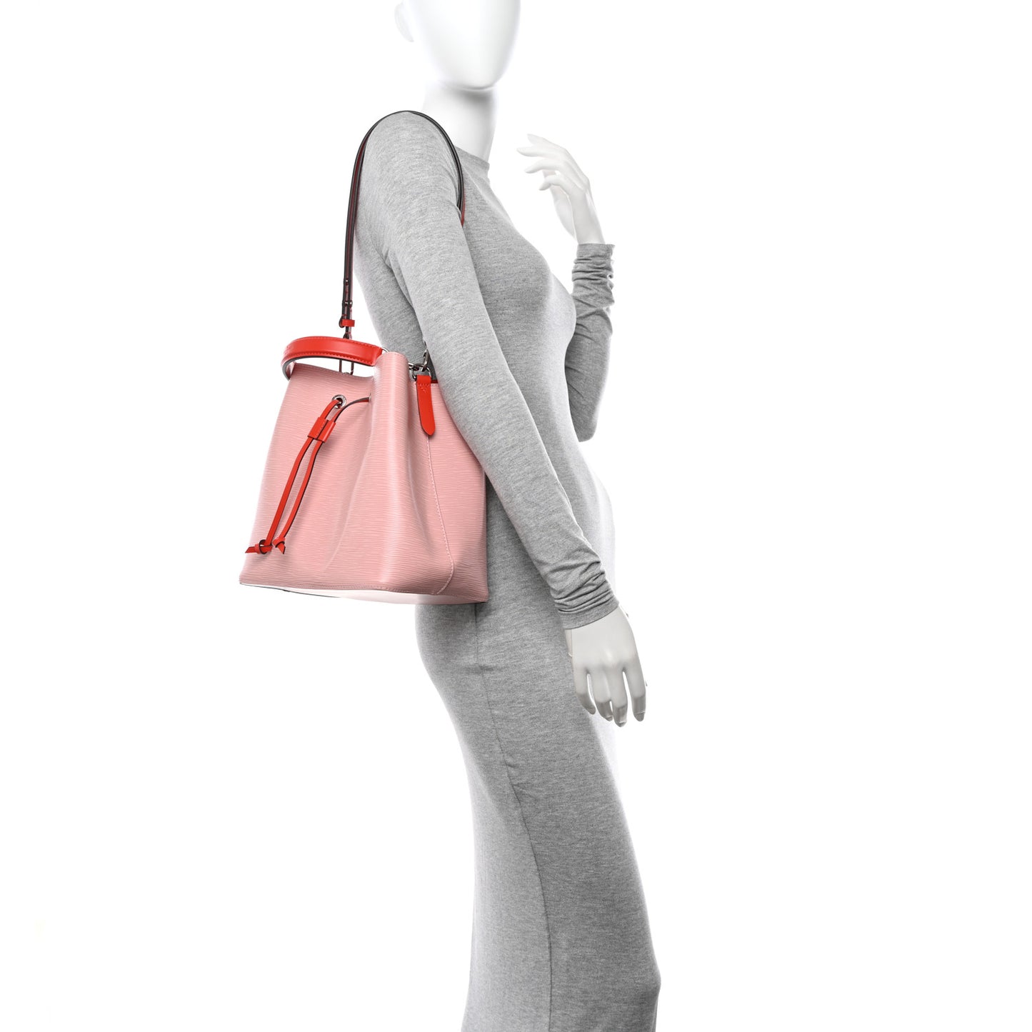 LOUIS VUITTON Epi Neonoe Rose Ballerine Orange