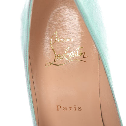 Christian Louboutin Suede Decoltish 100 Pumps 37 Opal 7 of 7