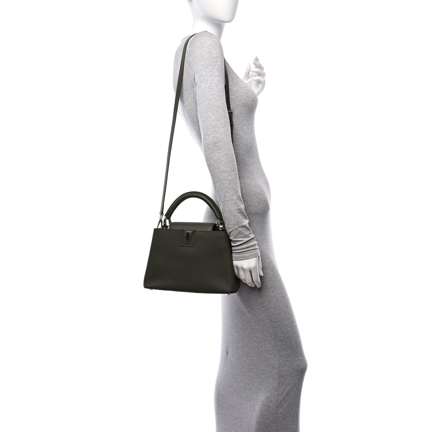Taurillon Capucines BB Khaki