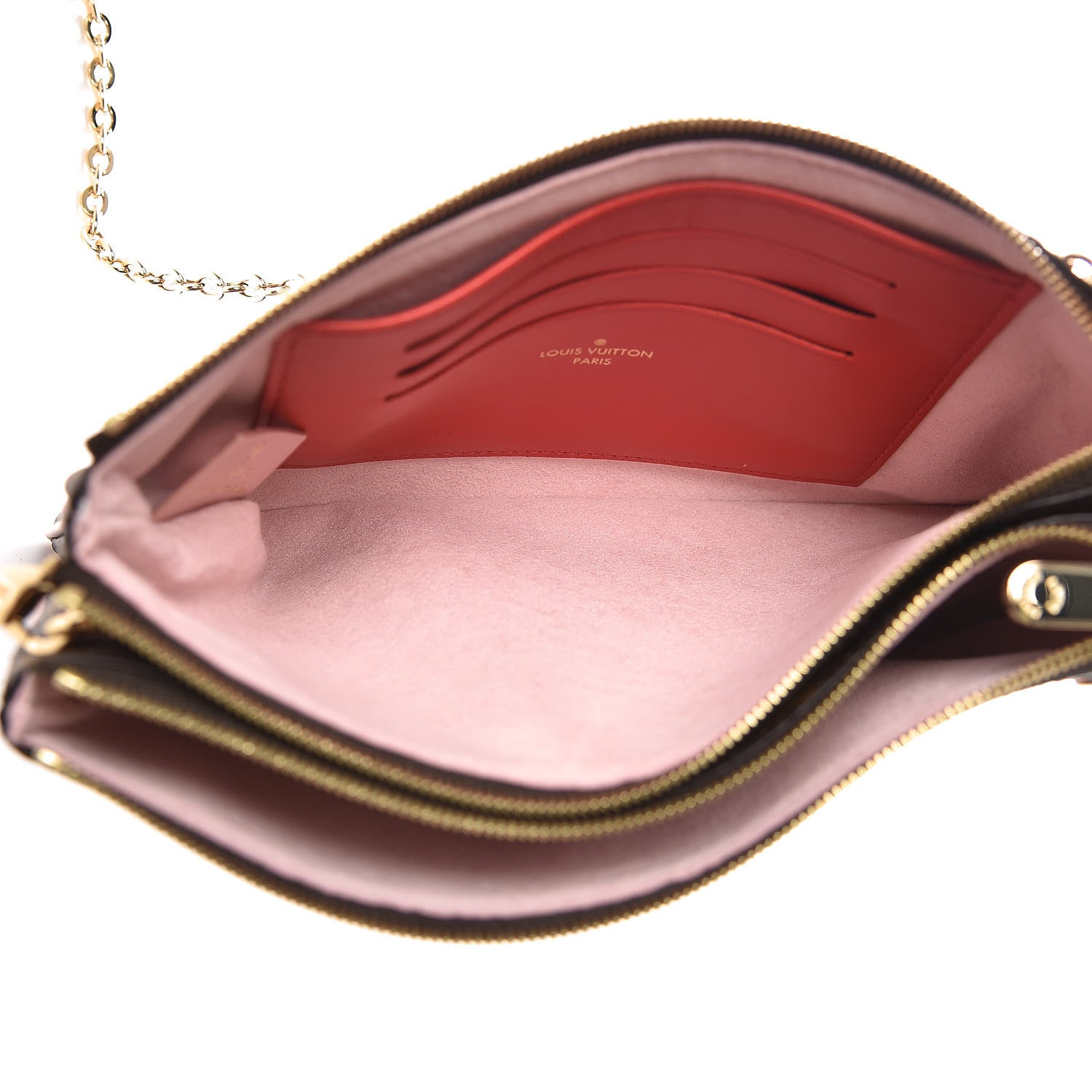 Louis Vuitton Monogram Blooming Flowers Double Zip Pochette 5 of 11