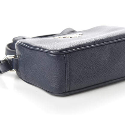 Prada Vitello Daino Mini Camera Crossbody Bag Blue 6 of 9