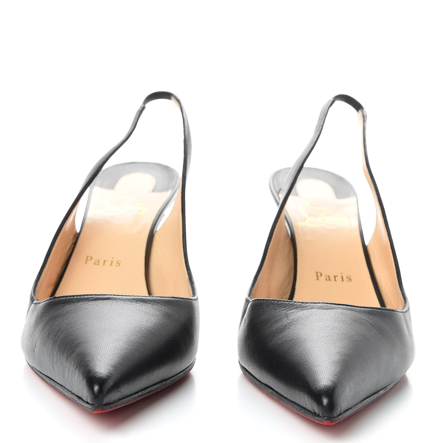 Christian Louboutin Nappa Clare Sling 80 Pumps 40.5 Black 2 of 9