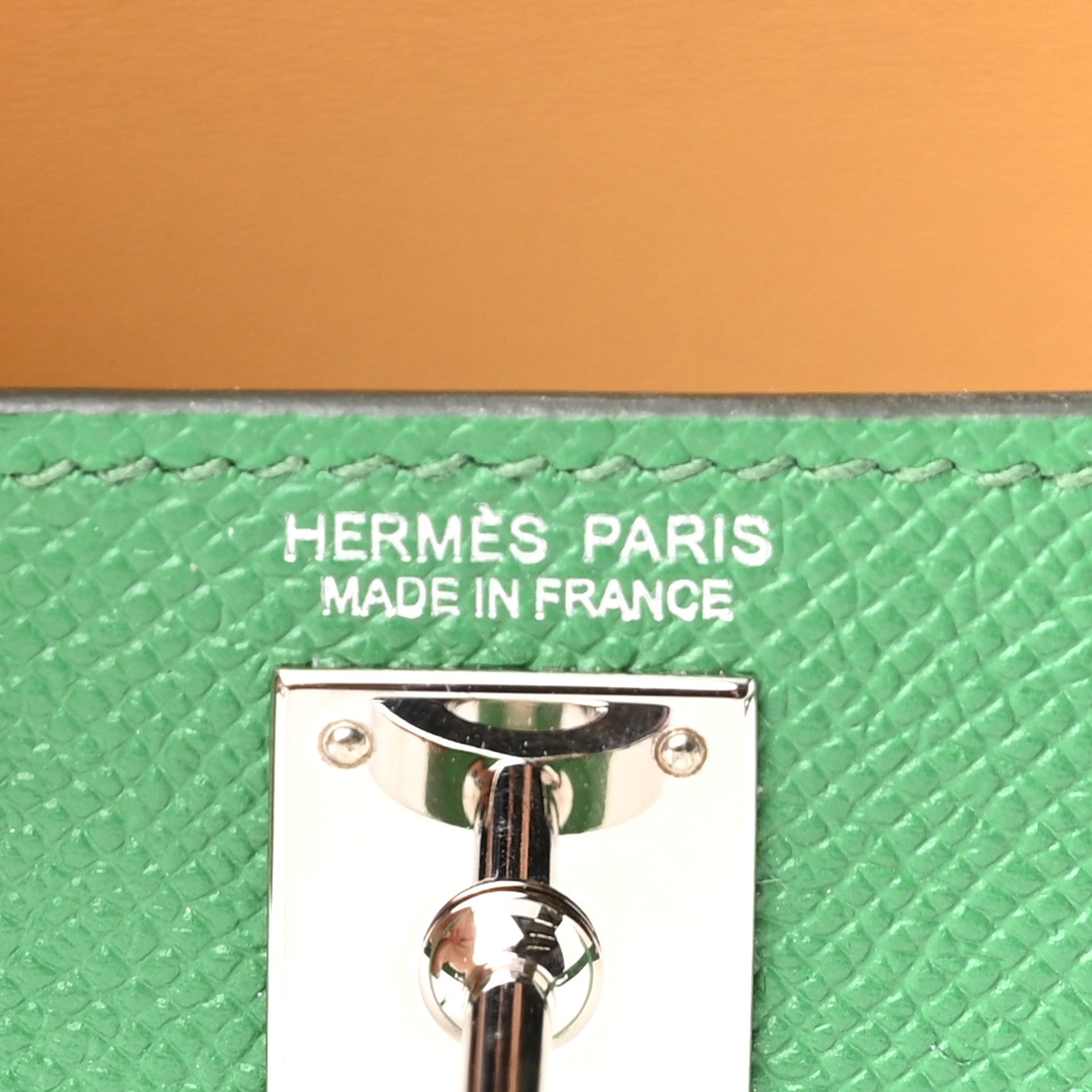 Hermes Epsom Mini Kelly Sellier 20 Cactus Paille 6 of 11